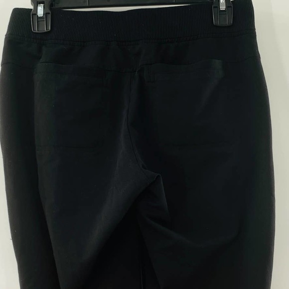 Athleta Midtown Drawstring Trouser Pants Black Sz 0 Mid Rise - Picture 9 of 13